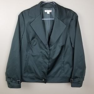 Coldwater Creek Moss Green Blazer, size 16
